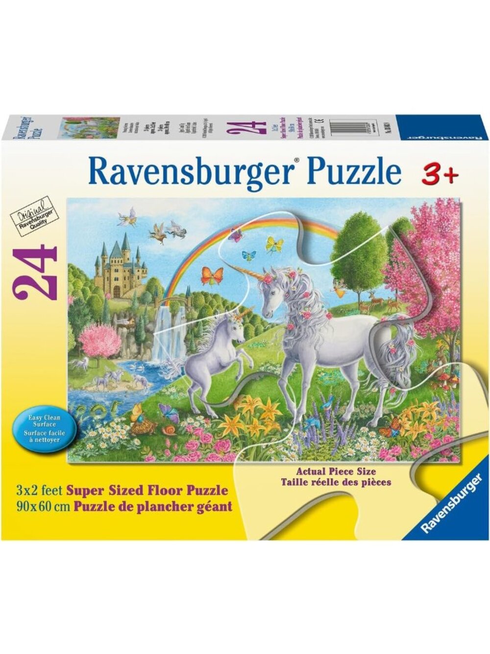 New sealed Ravensburger  Supersize Floor Puzzle 24 Pc Prancing Unicorns